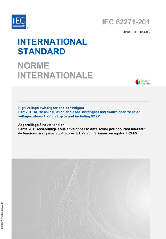 Cover IEC 62271-201:2014